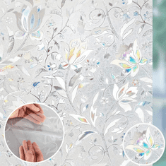Kompetentnost GlassGuard 3D nalepka za okna (100x45 cm) - Črte