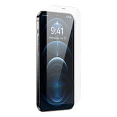 slomart Baseus kaljeno steklo za iphone 12 pro max s celotnim zaslonom in 0,4 mm pokrovom za zvočnik + montažni komplet