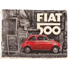 NOSTALGIC-ART Okrasna tabla Fiat 500