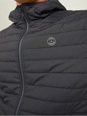 Jack&Jones Moška jakna JJEMULTI 12182242 Black / Grey Melange (Velikost XL)
