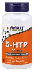 NOW Foods 5-HTP, 50 mg, 90 rastlinskih kapsul