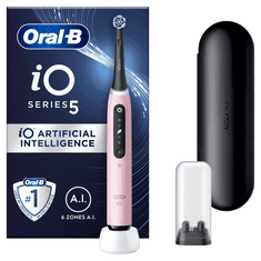 Oral-B iO 5 električna zobna ščetka, roza