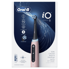 Oral-B iO 5 električna zobna ščetka, roza
