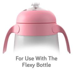 Nanobébé Komplet ročajev za stekleničke Flexy - roza