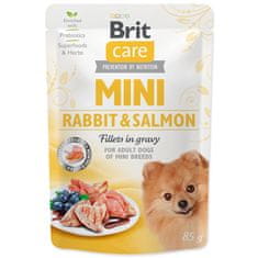 Brit Kapsička BRIT Care Mini Rabbit & Salmon fillets in gravy 85 g