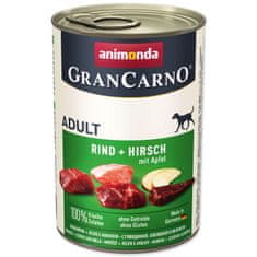 Animonda Konzerva Gran Carno hovězí + jelení + jablka 400 g
