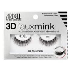 Ardell 3D Faux Mink 858 večplastne umetne trepalnice 1 kos Odtenek black
