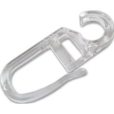 STREFA Kljuka za zavese za obročke, transparetna (10 kosov)