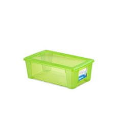 Stefanplast Plastična škatla za shranjevanje s pokrovom, zelena SCATOLA 5L, 32,5x19x11cm