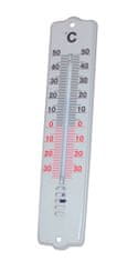 STREFA Zunanji termometer 21 cm, plastičen, bel