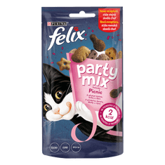 Felix Party Mix Picnic Mix priboljški za mačke, 8x 60 g