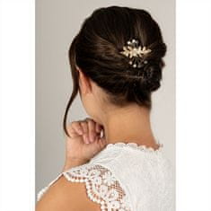 Troli Elegantna pozlačena okrasna lasnica s perlicami