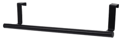 Vratni obešalnik 36,5x6x8cm iz nerjavečega jekla, črno mat