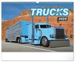 Stenski koledar 2024: tovornjaki, 48 × 33 cm