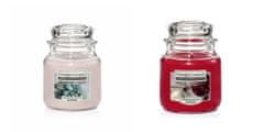 Yankee Candle Home Inspiration Set - Cherry Vanilla in Stony Cove Classic Small sveča, 2 kos