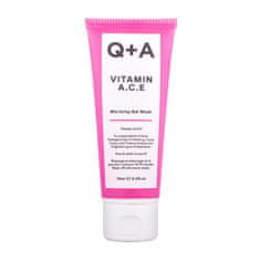 Q+A Vitamin A.C.E Warming Gel Mask toplotna gel maska za nego in sprostitev kože 75 ml za ženske