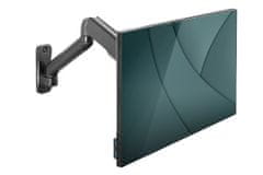 Digitus Stenski nosilec za monitorje z eno plinsko vzmetjo, 32", največ 9 kg, črn VESA 75x100