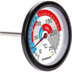 Biowin Termometer za dimnice in žar z razponom 0°C +250°C -