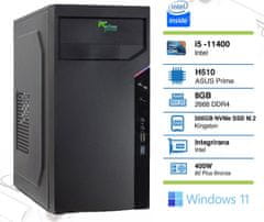 PCplus e-office namizni računalnik, i5-11400, 8GB, SSD500GB, W11H (144948)