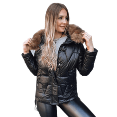 Dstreet Ženska zimska jakna IVORY SNOW črna ty3818 XL