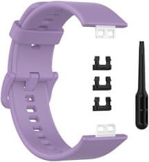 4wrist Silikonski pašček za Huawei Watch FIT - vijoličen