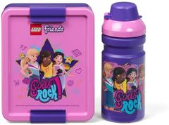 LEGO Friends Girls Rock set za prigrizek (steklenička in škatla) - vijolična