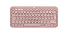 Logitech Pebble Keys 2 K380s tipkovnica, SLO gravura, roza (920-011853)