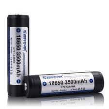 Keeppower Li-Ion polnilna baterija 18650 • 3,7V 3500mAh • max 5A • za končnega uporabnika | vgrajena zaščita