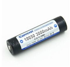 Keeppower Li-Ion polnilna baterija 18650 • 3,7V 3000mAh • max 15A • za končnega uporabnika | vgrajena zaščita