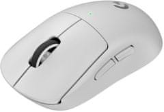 Logitech G Pro X Superlight 2 brezžična gaming miška, bela (910-006638)