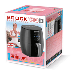 BROCK AFD3502BK digitalni cvrtnik na vroč zrak, 3.5 l