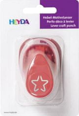 HEYDA dekorativni luknjač 3D velikost S - zvezda 1,7 cm