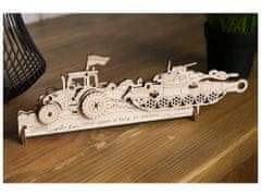 UGEARS 3D lesena mehanska sestavljanka Brave UA Tractor