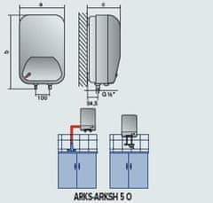 Ariston Arks 5 O EU električni grelnik vode (3100525)