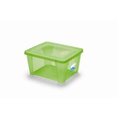 Stefanplast Plastična škatla za shranjevanje s pokrovom zelena SCATOLA 2L, 19x16x10cm