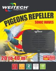Weitech Zvočni odganjalec golobov Sonic,20-40 m2