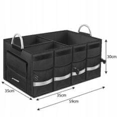 Northix Organizacijska škatla za prtljažnik - 50 l 