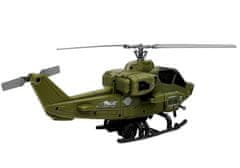 Lean-toys Vojaški set, helikopter s čelado in dodatki