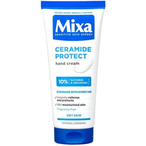 Mixa Ceramide Protect Hand Cream zaščitna in vlažilna krema za roke za suho kožo za ženske