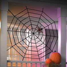 Family Plišasta pajčevina - dekoracija za noč čarovnic - 200 cm - črna
