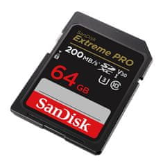 SanDisk Spominska kartica EXTREME PRO SDXC 64GB 200/90 MB/s UHS-I U3 (SDSDXXU-064G-GN4IN)