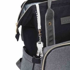 BABY ONO Elegantna torba za voziček nahrbtnik BASIC OSLO STYLE siva