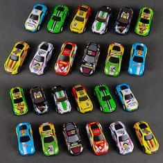 Netscroll Set 10-ih športnih avtomobilčkov za otroke, različnih barv, avto, ki poleti, ko se zaleti, ideja za darilo za rojstni dan, CatapultCars