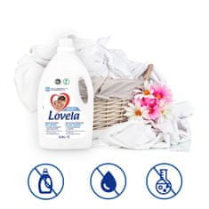 Lovela Baby tekoči detergent, 2,9 l/32 odmerkov pranj, belo perilo