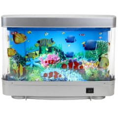 aptel Vrteči LED dekorativni akvarij plavajoče ribice 30cm