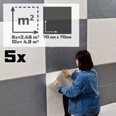 HOME & MARKER® 3D samolepilne tapete (5 kosov),70x70cm | FORMWALL Modra