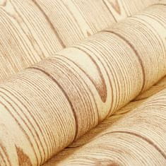 shumee Tapeta 3D lesena tekstura rjava