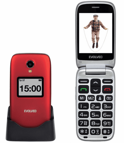 Evolveo Easyphone FP EP-770, 4G, rdeč