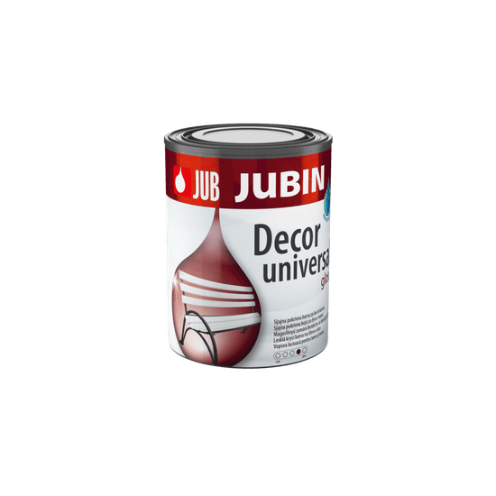 JUB JUBIN Decor universal rdeč 4 sijajen 0,65 L pokrivna barva za les in kovino