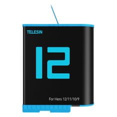 TELESIN Telesin dodatna baterija za GoPro Hero 12/11/10/9